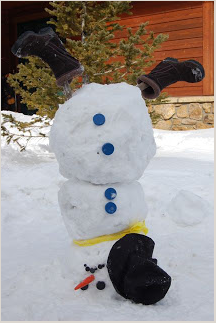 Make an upside-down snowman