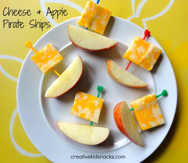 Apple and Cheese Pirate Ships