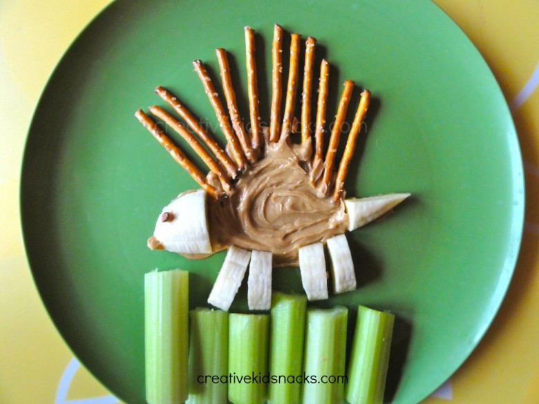 Pocupine peanut butter dipping snack