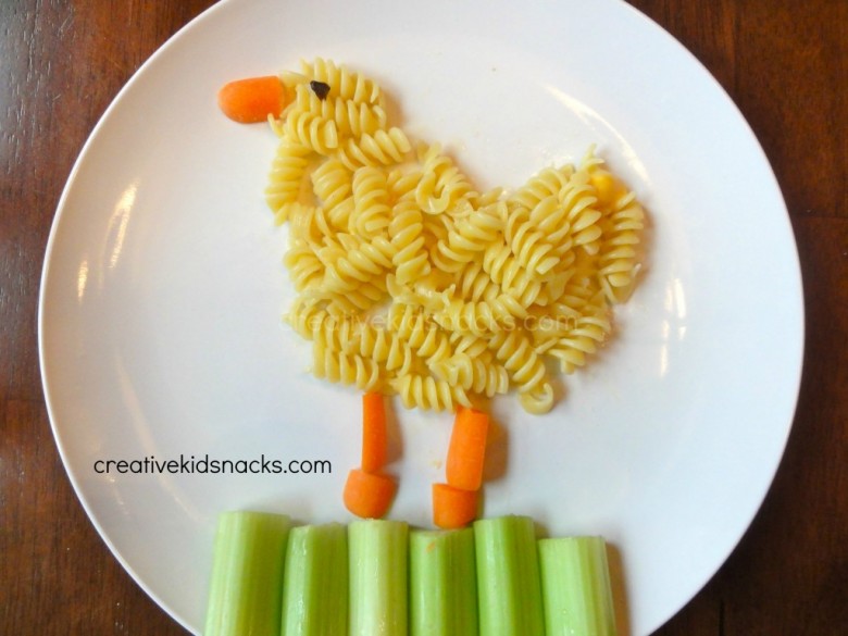 Chick - fun for Easter and Springtime.  Part of a collection of Easter food by creativekidsnacks.com