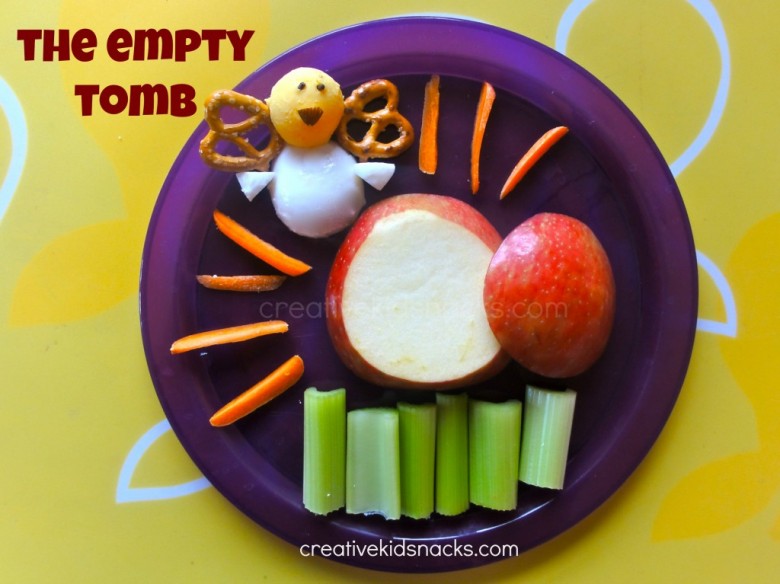 Teach the story of Jesus' resurrection and the true meaning of Easter with this snack by creativekidsnacks.com