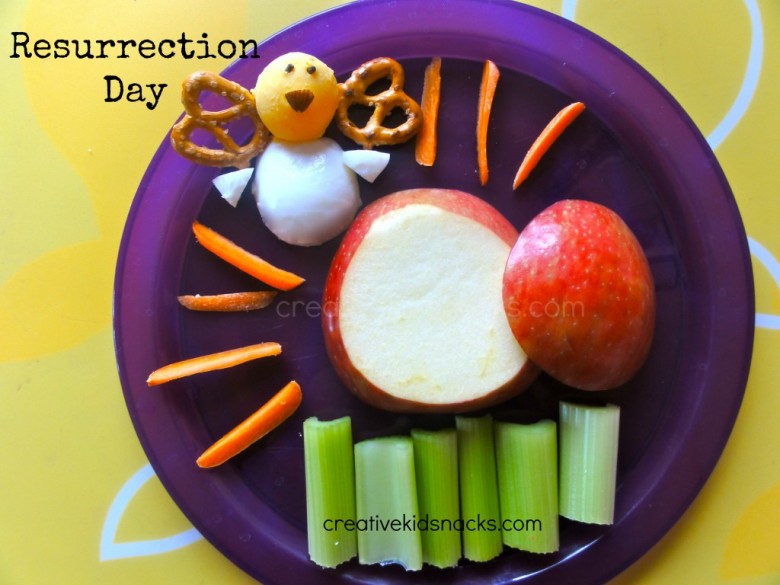 Teach the story of Jesus' resurrection and the true meaning of Easter with this snack by creativekidsnacks.com