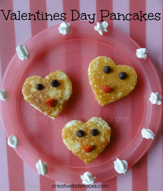 Valentines day pancakes 1