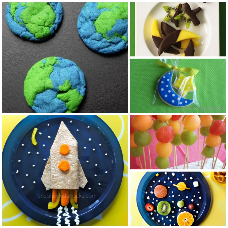 Space Themed Party Food #healthy #birthday party #menu #earth 